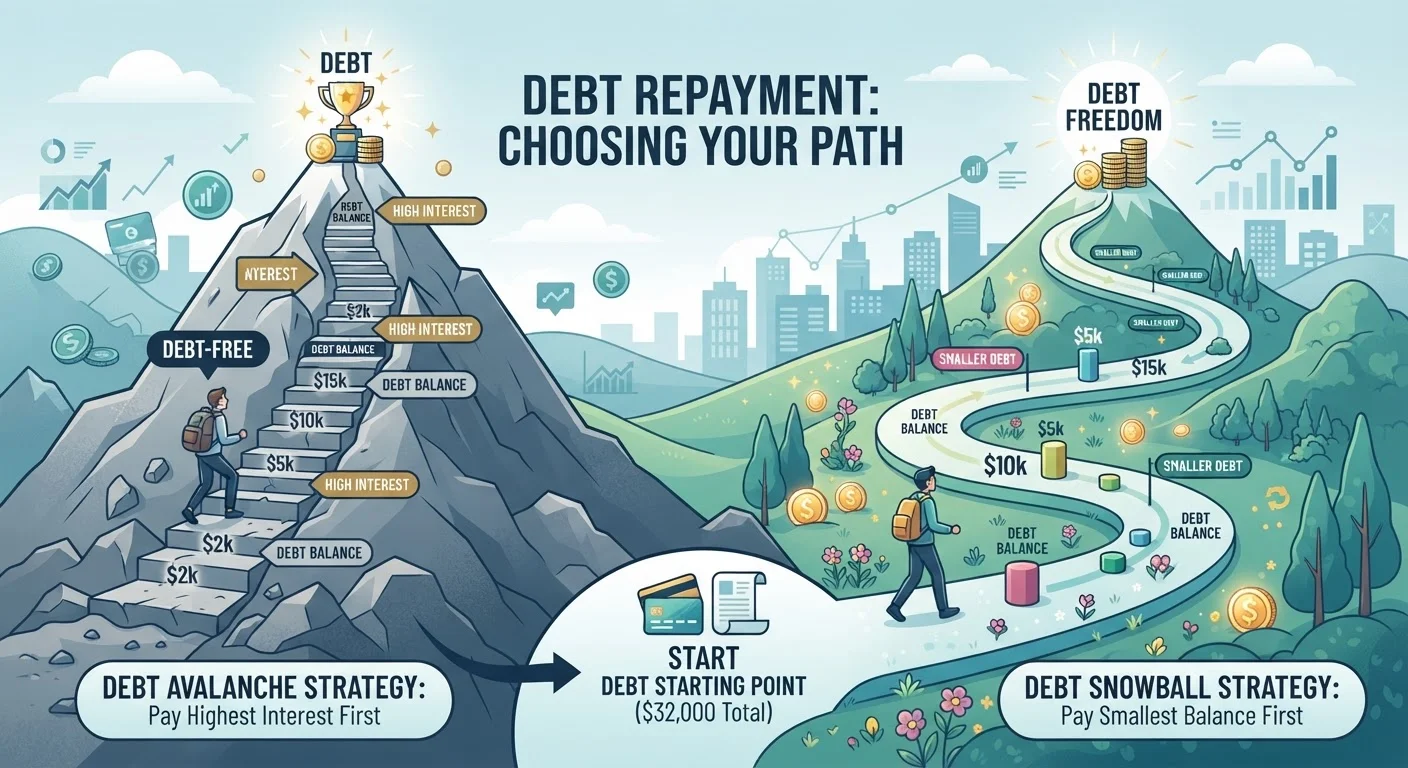 Debt Avalanche vs. Debt Snowball: Two Payoff Strategies Compared