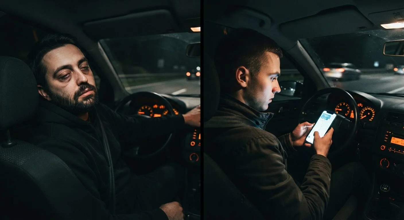 Driver Fatigue vs. Distraction: Two Very Different Dangers