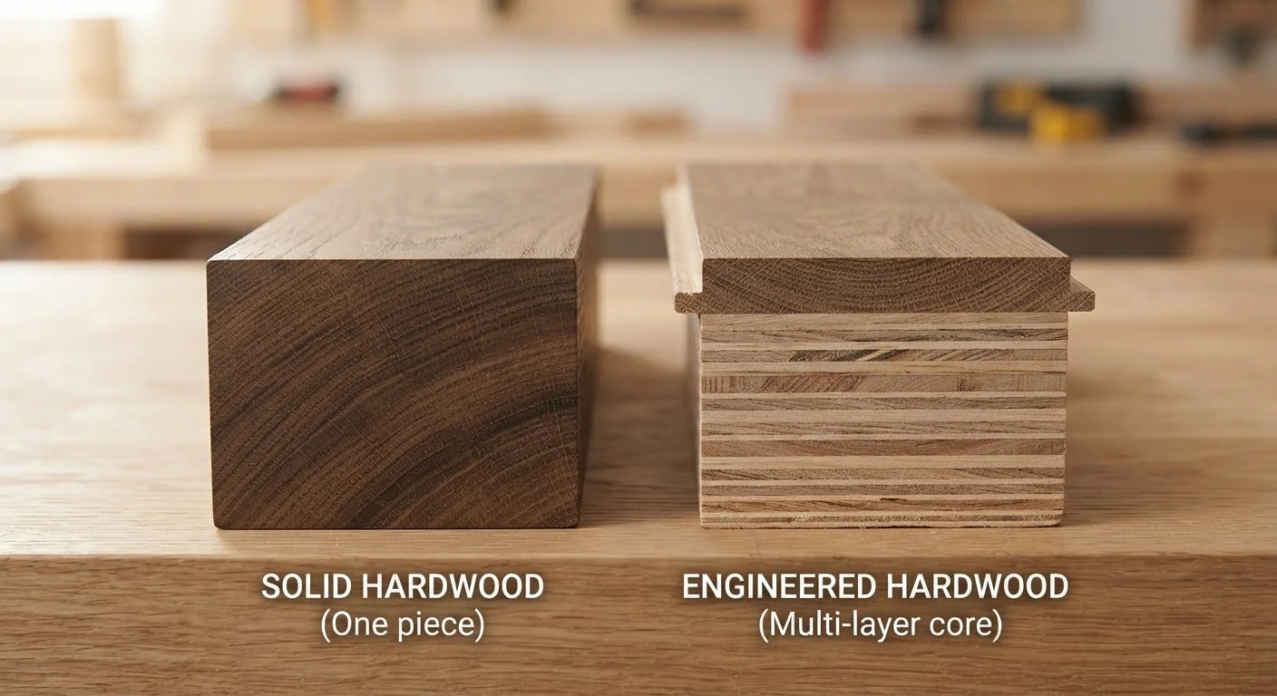 Engineered Hardwood vs. Solid Hardwood Flooring