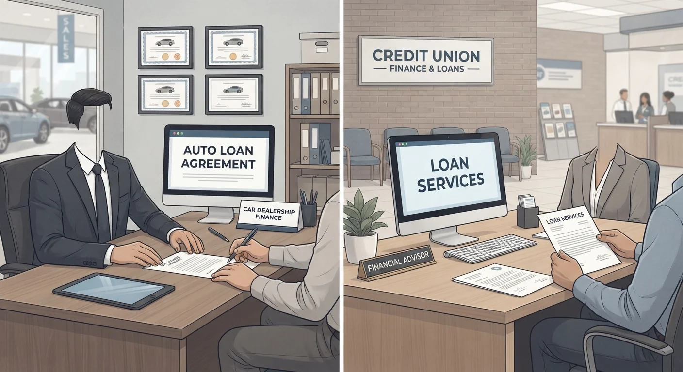 Financing Through a Dealership vs. a Bank or Credit Union