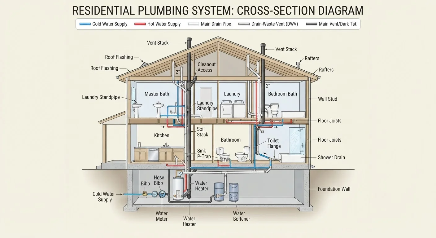 How Household Plumbing Systems Actually Work